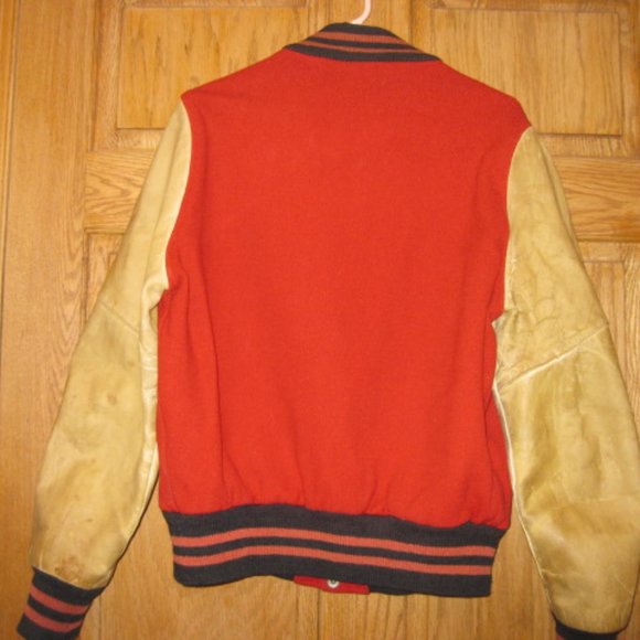 Mens  Vintage Letter Jacket - Picture 6 of 10